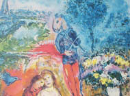 Marc Chagall Eifel Tower Serenade